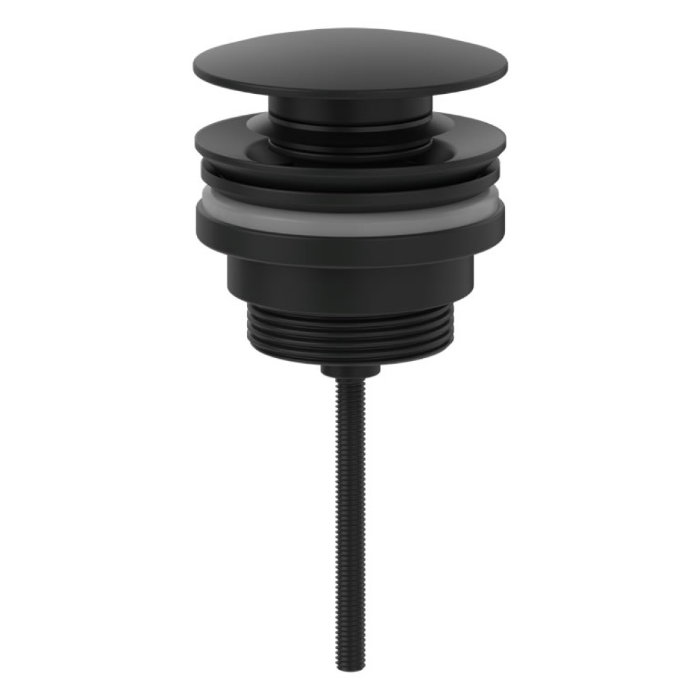 Cutout image of Villeroy & Boch Universal Matt Black Click-Clack Basin Waste